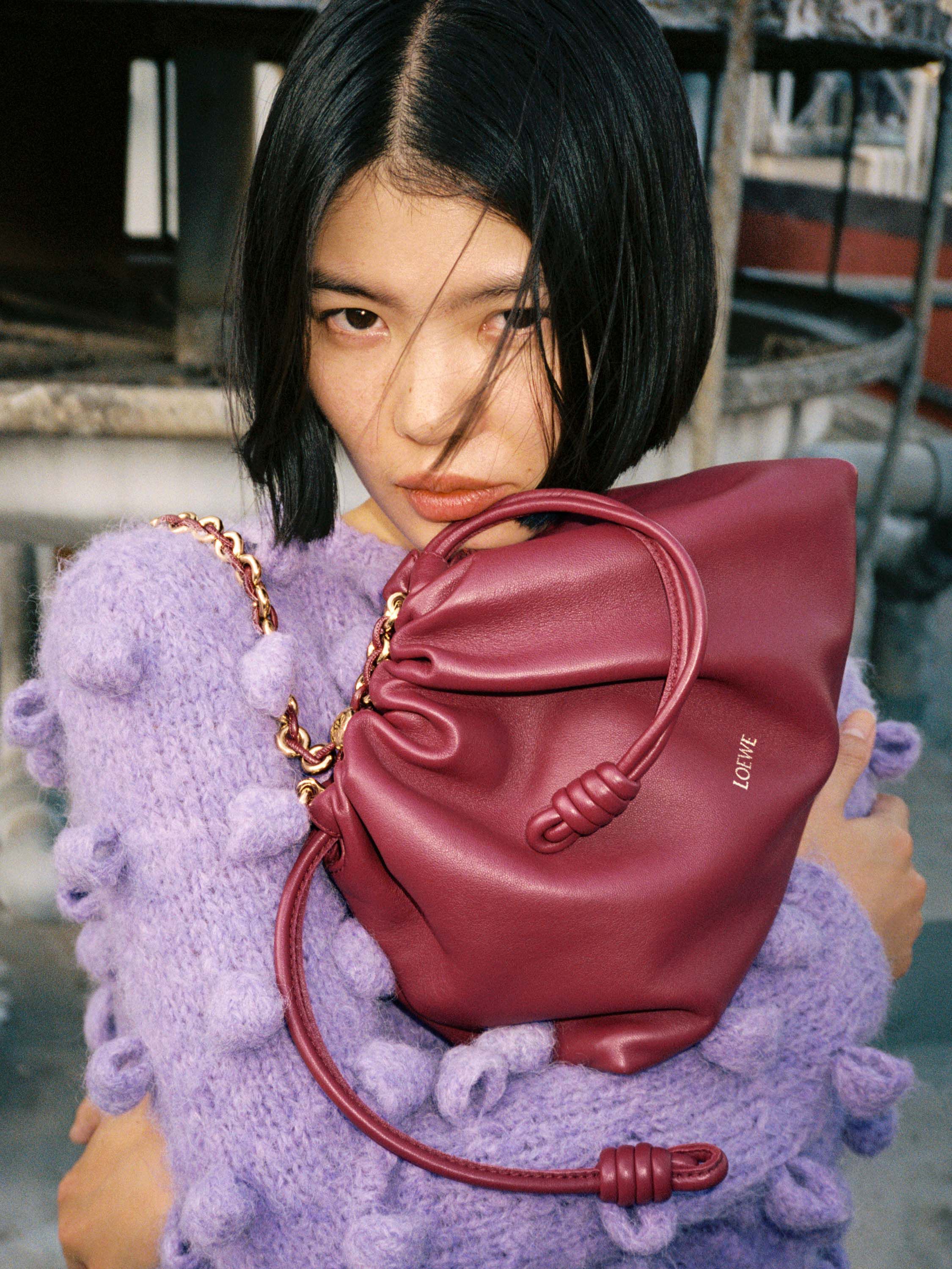 【本物新品保証】 ロエベ｜FW24 フラメンコパース バッグ